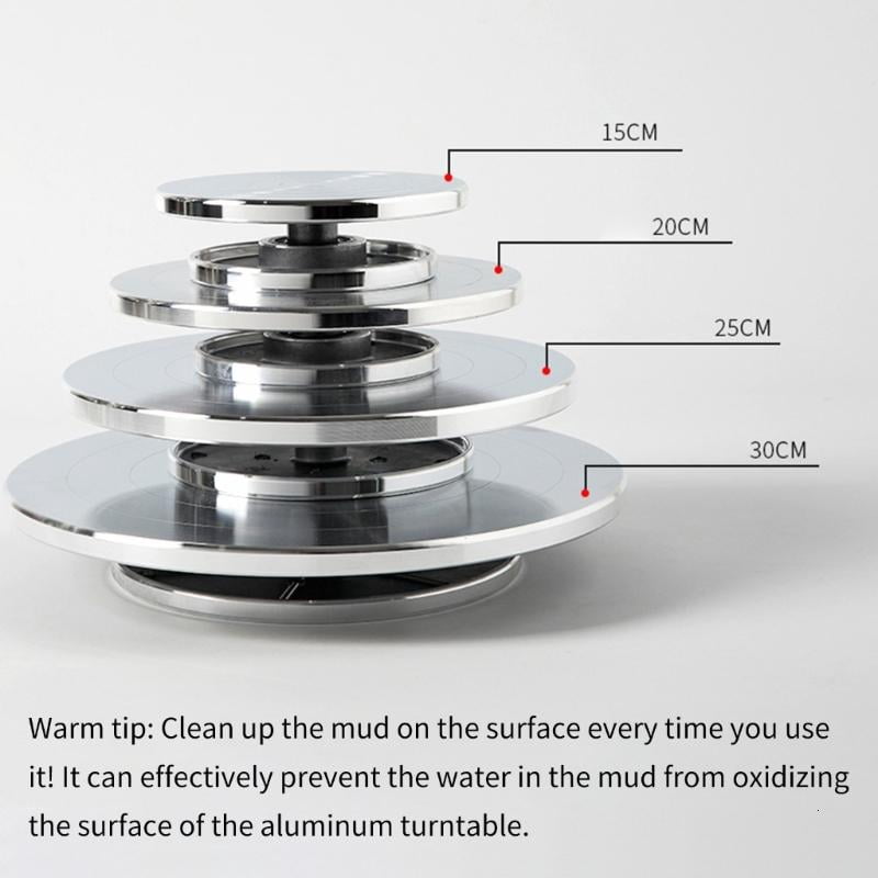 ANXPTIME Aluminum Pottery Wheel Rotating Ceramic Turntable for Pottery Ceramic Crafting