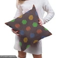thumbnail image 4 of Ambesonne Geometric Fabric by the Yard Upholstery, Hand Drawn Hexagons, 5 Yards, Multicolor, 4 of 4