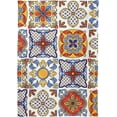 thumbnail image 2 of Coolnut Mexican Talavera Tablecloth 60"x108", Waterproof Washable Polyester Square Table Cover, Durable Tablecloth for Kitchen Dining Table Party Decor, 2 of 7