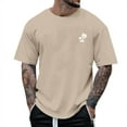 thumbnail image 1 of Playeras Para Gimnasio Para Hombre, Camiseta Informal De Manga Corta Con Cuello Redondo Y Mangas Cortas De Cocotero De Verano Para Hombre, 1 of 3