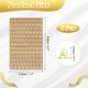 thumbnail image 2 of 6 Hojas de Calcomanías de Letras 0.12" Calcomanías de Letras Mini 3D Autoadhesivas de Aleación (Oro, Mayúsculas), 2 of 7