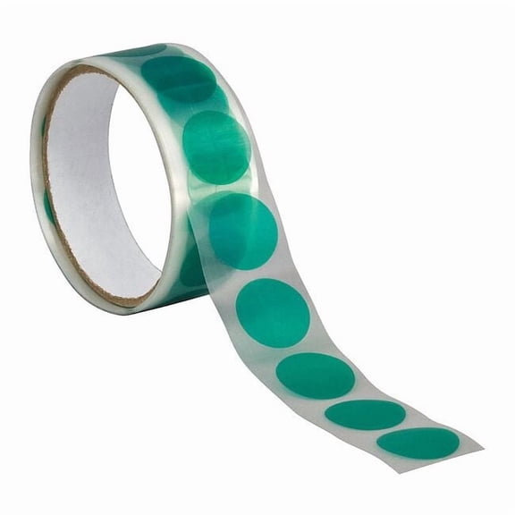 Film Tape, 2 in W x 2 in L, 3.2 mil Thick, Green, Silicone Adhesive, 100 PK 8992