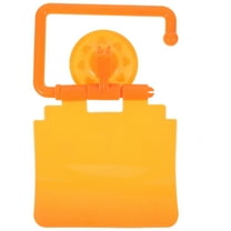 LEORX Multi Purpose Bathroom Paper Towel Rack Plastic Orange Easy Installation 1Pack