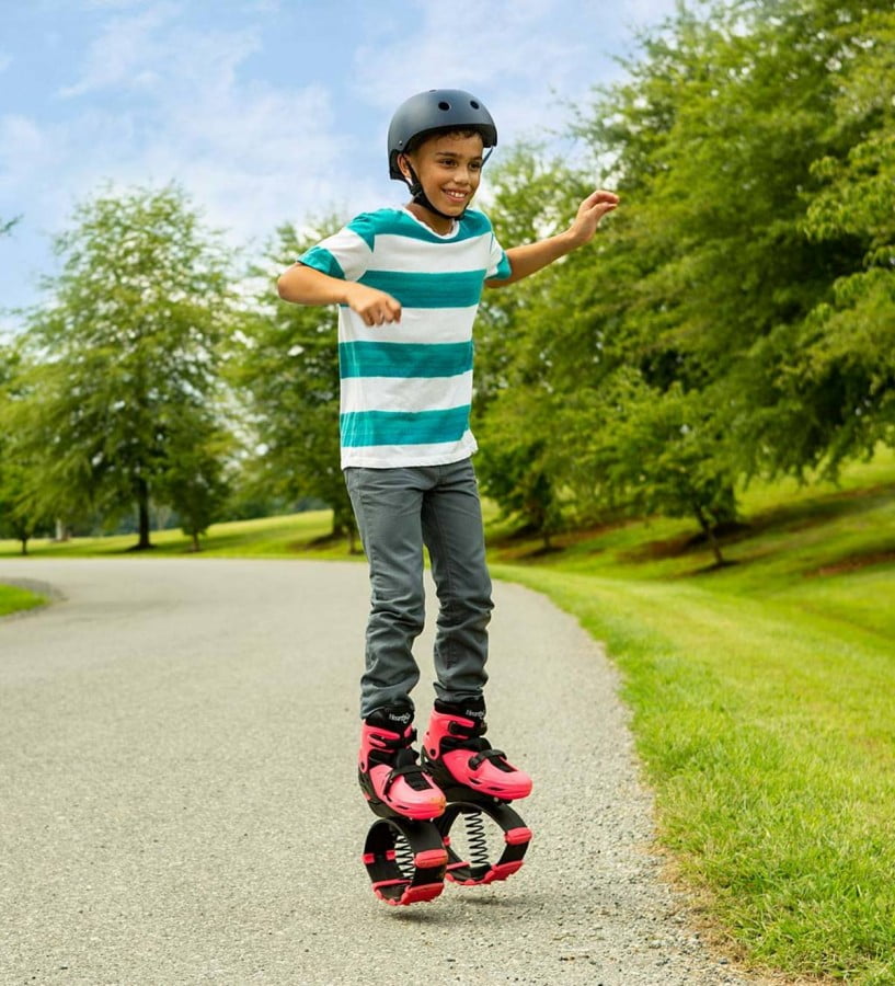 Small Pink HearthSong Jump2It Indoor/Outdoor Bouncy Jumping Shoes for