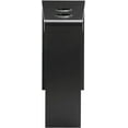 thumbnail image 5 of Naomi Home Jade Modern Nightstand with Charging Station | End Table with USB Ports & Outlets | Narrow Side Table for Bedroom & Living Room - Black, 5 of 11