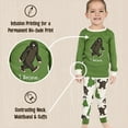 thumbnail image 5 of LazyOne Warm Long-Sleeve PJ Sets for Girls and Boys, Bigfoot, Funny Animal Kids' Pajama Sets, 5 of 7