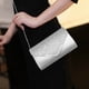 thumbnail image 4 of bolso de mano para mujer, ideal para fiestas de noche y bodas (plateado)., 4 of 7