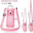 thumbnail image 3 of Mesh Water Bottle Bag with Strap, Lightweight Water Bottle Carrier Holder with Adjustable Shoulder Strap for Women Men Kids, 3 of 6