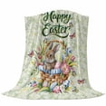 thumbnail image 6 of Easter Blanket Soft Cozy Warm Throw Blanket for Couch, Plush Fuzzy Flannel Fleece Blankets for Sofa, Spring Floral Easter Eggs Bunny Tulip Butterfly Bed Blankets Lightweight Gifts for Women, 40"x60", 6 of 9