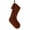 Brown#2, variant on Quilted Personalized Christmas Stocking 1 Pc 16.5 Inch Earth Tones Christmas Stocking, Rustic Cozy Hanging Xmas Stocking Decorations for Family Holiday Decor