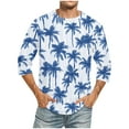 thumbnail image 1 of Tops para hombre, blusas y camisas de cuello redondo y manga corta para hombre, blusas casuales de moda con cuello redondo y manga corta, blusas para hombre, blusas de poliéster para hombre, 1 of 4