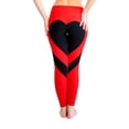 thumbnail image 1 of Leggings de yoga de corazón para mujer de talla grande, pantalones de retales, mallas delgadas, mallas deportivas para correr, pantalones de jogging de gimnasio, cintura alta Kearding FS6738-40, 1 of 4