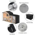 thumbnail image 3 of Rabbit Hutch Cover 210d Durable Thermal Covers Pet Crate Covering For Cage, 3 of 5