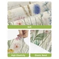 thumbnail image 4 of Spring Floral Bar Stool Covers Set of 2, Summer Flower Botanical Farmhouse Stretch Washable Bar Chair Covers with Backs, Removable Pub Counter Height Chair Cover for Kitchen Dining Room Cafe, 4 of 7