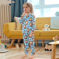 thumbnail image 5 of Dailycode Cotton Pajama Set Snug Fit Long Sleeve Top and Pants for 18M-8Y Cute Monkey on Cake, 5 of 7