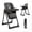 Gray, variant on Cochildor Foldable High Chair for Babies & Toddlers, with 5 Point Harness, Tray, Foot Rest and Wheels, Gray