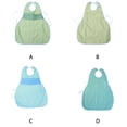 thumbnail image 3 of Qarigey Babero para adultos a la moda, Protector de ropa flexible grande y largo, resistente a las manchas, a prueba de aceite, suministros de delantal masajeadores Azul/con Bolsillo Qarigey CE013521-03, 3 of 6