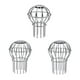 thumbnail image 3 of Speravity Evite obstrucciones con protectores esféricos de drenaje de piso Filtro protector de globo de acero inoxidable Jardín y Patio 75 tubos, 3 of 6