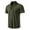 Army Green, variant on Kureaily Men's Spring And Summer Leisure Travel Cotton HempS Retro Lapel Suspender T Shirt Short Sleeve Top Casual T-Shirts,Large/(Green)
