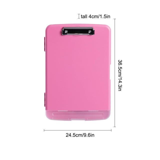 CEHVOM Praise Waterproof File Box A4 With Pen Slot Writing Board Multifunctional Paper Storage File Box Plastic Writing Board Clip Clearance
