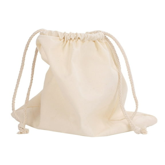 Drawstring Cotton Shopping Bag In Multiple Sizes Customizable For Various Purposes