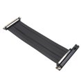 thumbnail image 1 of PCIe 4.0 X16 Extension Cable, EMI Shielded 90 Female PCIe Connector Flexible Riser Cable High Speed Expansion Port Adapter for RTX3090ti RTX3090 RTX3070ti RTX3070, 1 of 8