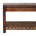 thumbnail image 5 of 47.2" Regency Woven Mango Wood Bench​ – Rustic Charm Meets Modern Utility, 5 of 8