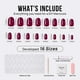 thumbnail image 5 of Press On Nails BtartBox Red Short Oval Fall con pegamento para uñas, 5 of 7