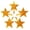 Gold, variant on National Artcraft® MEDIUM Traditional Star for Ceramic Christmas Trees - AQUA (Pkg/5)
