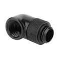 thumbnail image 2 of Rosca G1/4 Adaptador de montaje de 90 grados Conector rotativo refrigerado por agua (Negro) Likrtyny Para estrenar, 2 of 7