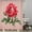 Rose-1, variant on Red Rose Shower Curtain, Floral Shower Curtain Set, Valentine Flower Shower Curtains for Bathroom, Waterproof Fabric with 12 Hooks, 72 x 72 Inches