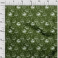thumbnail image 2 of oneOone Georgette Viscose Olive Green Fabric Leaves & Floral Artistic Craft Projects Decor Fabric Printed By The Yard 42 Inch Wide, 2 of 4