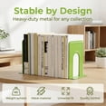 thumbnail image 4 of Unique Bargains Expandable Iron Bookends with Compartments Green 5"L x 5.9"W x 7.5"H, 4 of 5