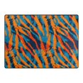 thumbnail image 4 of Ryvnso Orange Tiger Stripes Area Rug Floor Mats Non-Slip Home Carpet 80 x 58 inch, 4 of 7