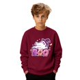 thumbnail image 2 of Kids Halloween Sweatshirt Long Sleeve Casual Crewneck Cute Ghost Print Boys Girls Halloween Sweatshirt Pullover 1-10 Years, 2 of 7