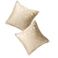 thumbnail image 1 of Deconovo Throw Pillow Cases for Dormitorio Sofa Curly Patterned Jacquard Pillow Covers with Edges, Juego de 2, Candied Ginger, 16x16 Inch, 1 of 6