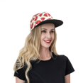 thumbnail image 6 of Kdxio Hand Drawn Watermelon Print Snapback Hat for Men Women,Adjustable Baseball Cap, 6 of 7