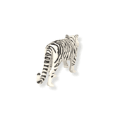 Zaga Toys, White Male Tiger, Hand-Painted Plastic Decorative Figurine