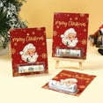 thumbnail image 2 of Festive Santa Money Holder Greeting Card Practical Card Gift Solution for Christmas Present Exchanging, 2 of 7