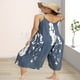 thumbnail image 3 of Vestido maxi floral con cuello en V para mujer Correa de espagueti ajustable con estampado bohemio Likrtyny Para estrenar, 3 of 6