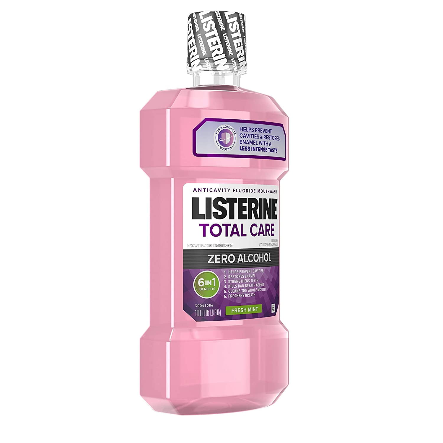 Listerine Total Care Zero Anticavity Mouthwash For Fresher Breath, Fresh Mint, 500 ml (Pack of 2)