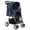 Blue, variant on Demi Bonn 40" 4 Wheels Pet Stroller Dog Cat Cage Jogger Stroller for Medium Small Dogs Cats Travel Folding Carrier Puppy Stroller with Storage Basket and Adjustable Canopy, Blue