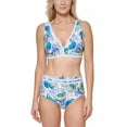 thumbnail image 4 of Tommy Hilfiger Women's White Printed Mesh-Trim Bikini Bra Top as1, Alpha, s, Regular, Regular, White, 4 of 4