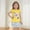 Yellow, variant on TAGOLD Kids Toddler Casual 2 Piece Outfits Set,Boys Girls Summer Sleeveless Tank Sets,Children's Printed Round Neck Small Fly Sleeve Elastic Waist Shorts Summer Casual Set,5 Years