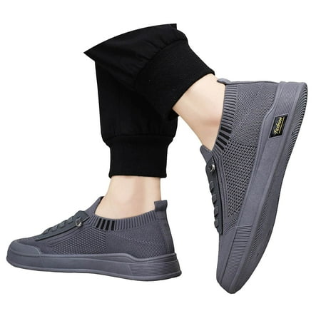 Mepaouo Sneakers Men Casual Flat Walking Shoes Comfortable Lightweight Versatile Dress Shoes