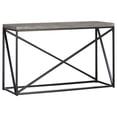 thumbnail image 2 of Sonoma Grey & Black Rectangular Sofa Table | Industrial Metal Frame Accent Console | Modern Entryway Furniture | 47" Wide | Spacious Display | Living Room Decor, 2 of 6