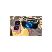 JBL PartyBox On-The-Go 2 - Portable party speaker with one wireless digital mic, handle and a shoulder strap, Dynamic lightshow, Up to 15 hours playtime, Splash proof & Auracast™ (Black)