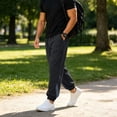thumbnail image 6 of LIaqionyy Joggers Pants for Mens Elastic Waist Lightweight Hiking Pants Streetwear Workout Trousers with Pockets, 6 of 8