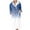 Blue, variant on Fanxing Women Striped Gradient Robes Plush Lined House Thermal Sleepwear Robe Casual Cozy Shaggy Long Bathrobe with Belt Orange M
