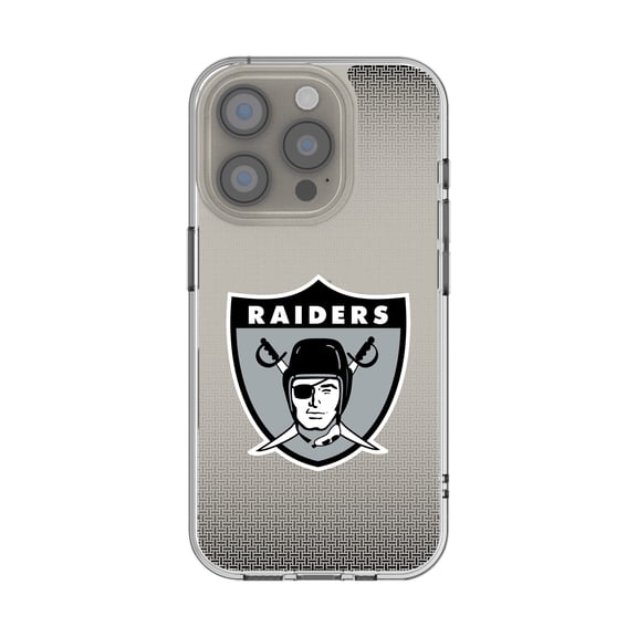 Oakland Raiders Linen Logo iPhone Clear Case